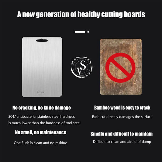 Titanium Cutting Board Double-Sided Titanium Chopping Boards for Kitchen Camping