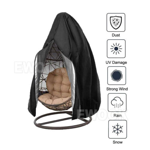 Hanging Swing Egg Chair Cover Furniture Garden Rattan Outdoor Rain Waterproof