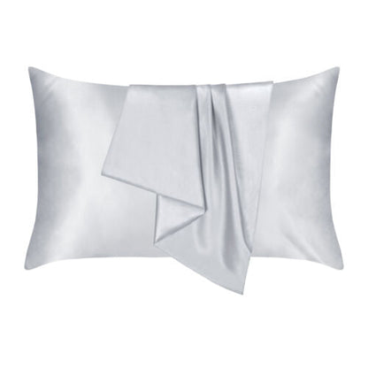 2PCS Luxury Satin Silk Pillow Cases Cushion Cover Pillowcase Home Decor Slip