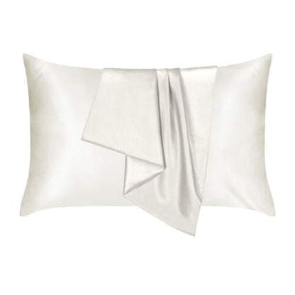 2PCS Luxury Satin Silk Pillow Cases Cushion Cover Pillowcase Home Decor Slip