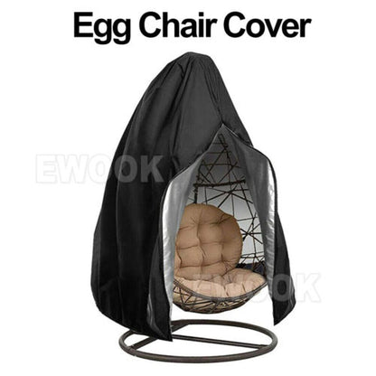 Hanging Swing Egg Chair Cover Furniture Garden Rattan Outdoor Rain Waterproof