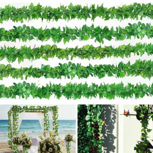 12 X 2M Artificial Ivy Vine Fake Foliage Flower Hanging Leaf Garland Plant Party