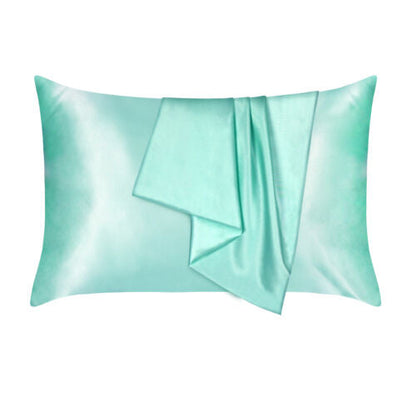 2PCS Luxury Satin Silk Pillow Cases Cushion Cover Pillowcase Home Decor Slip