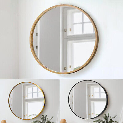 Oikiture Wall Mirrors Round Makeup Mirror Home Decor 50/60/70/80/90cm