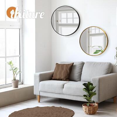 Oikiture Wall Mirrors Round Makeup Mirror Home Decor 50/60/70/80/90cm