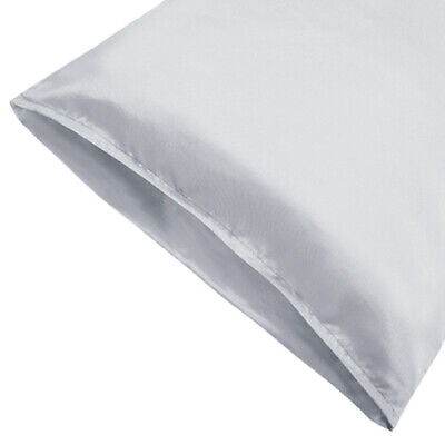 2PCS Luxury Satin Silk Pillow Cases Cushion Cover Pillowcase Home Decor Slip