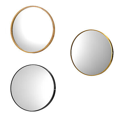 Oikiture Wall Mirrors Round Makeup Mirror Home Decor 50/60/70/80/90cm