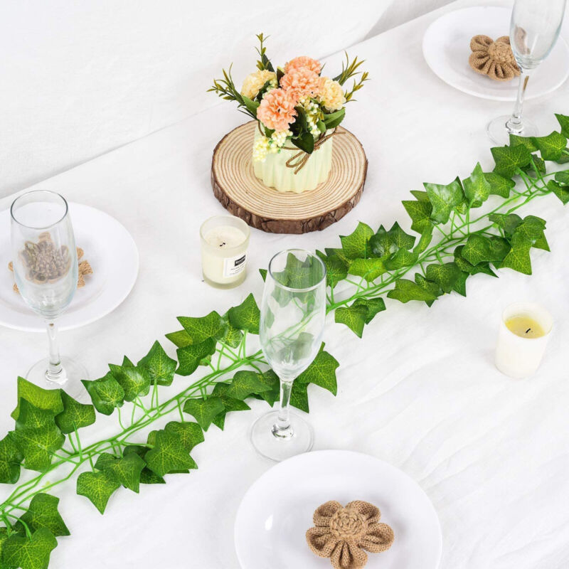 12 X 2M Artificial Ivy Vine Fake Foliage Flower Hanging Leaf Garland Plant Party