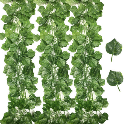12 X 2M Artificial Ivy Vine Fake Foliage Flower Hanging Leaf Garland Plant Party