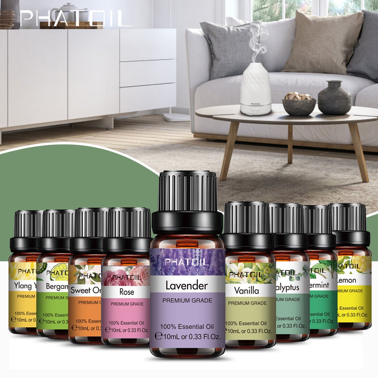 10ML 30ML 100ML Essential Oil 100% Pure and Natural Aromatherapy Diffuser Oils