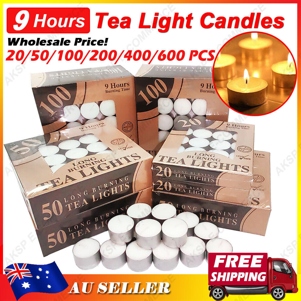 9 Hours Tealight Candle Tea Light Candles Tealights Home Decor Party Unscented