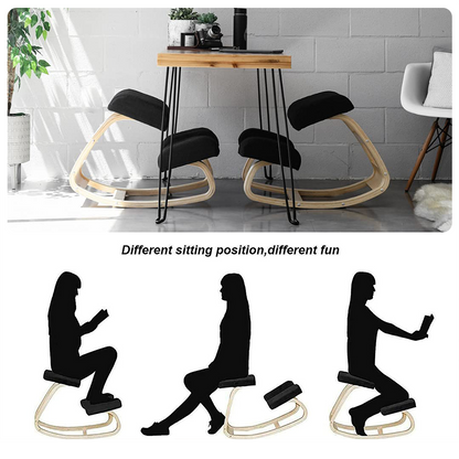 Thicken Ergonomic Kneeling Chair Stretch Knee Home Office Furniture Yoga Seat AU