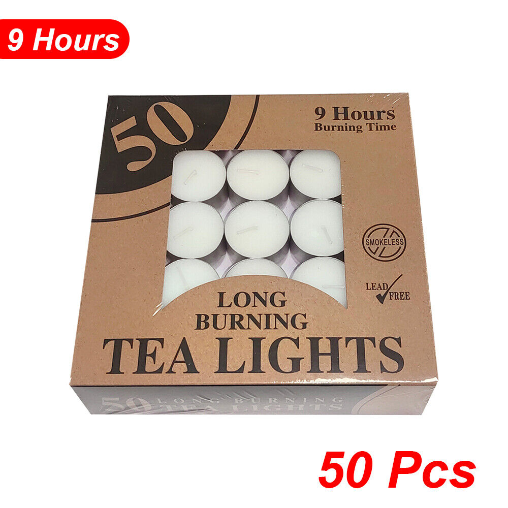 9 Hours Tealight Candle Tea Light Candles Tealights Home Decor Party Unscented