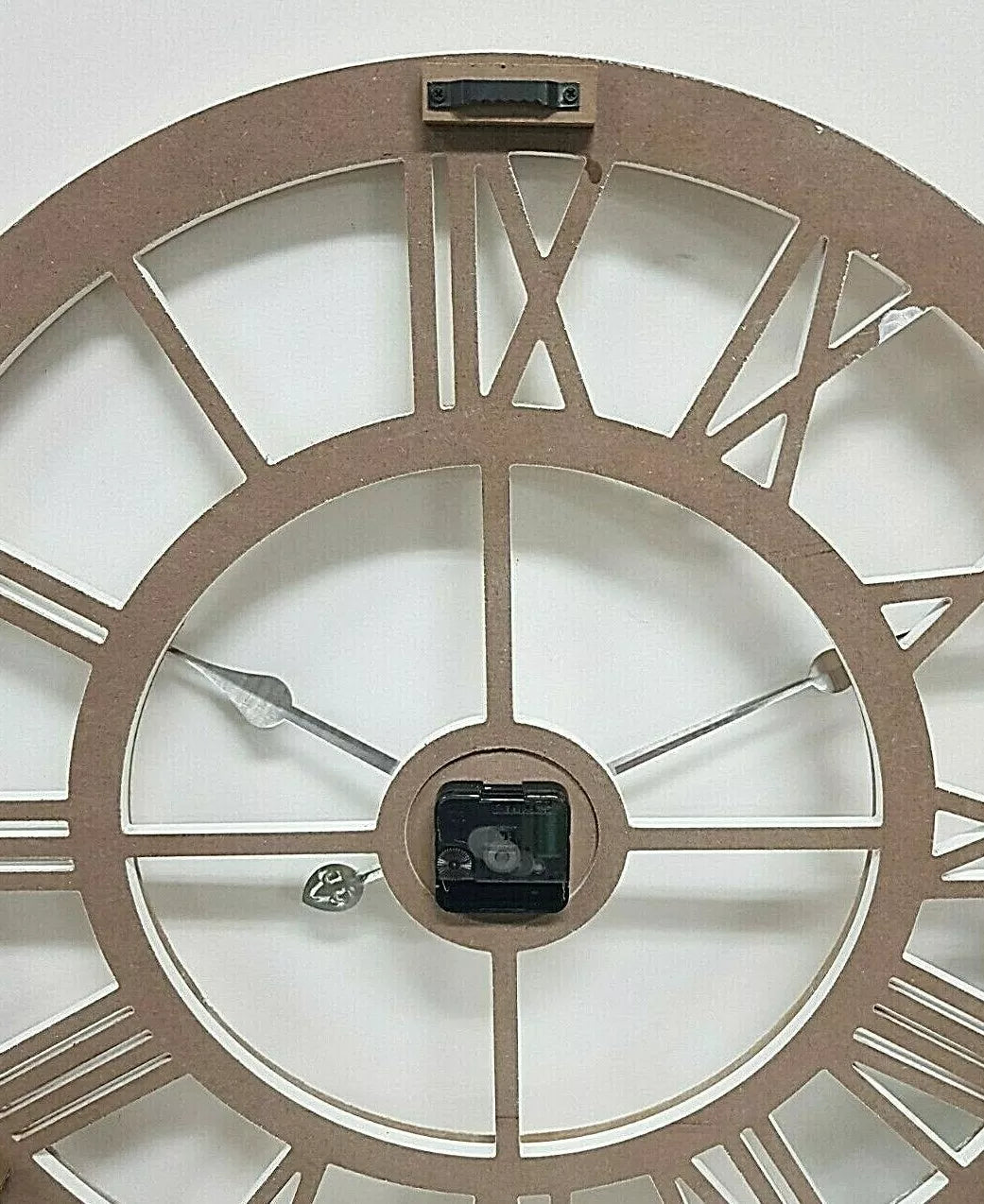 Coastal Large Floating Wooden Wall Clock 60cm French Country