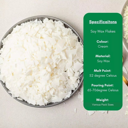 🕯️ Bulk 100% Pure Soy Wax Flakes – Natural & Kosher Candle Making Supplies