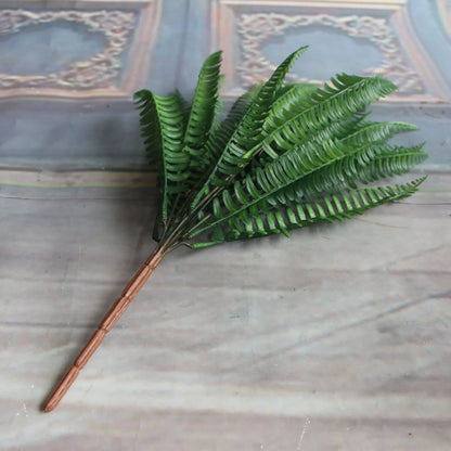 🌿 Artificial Leaf Bouquet – Lifelike Green Foliage for Home or Event Decor